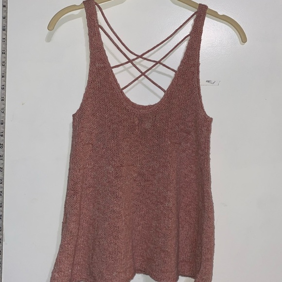 American Eagle Outfitters tank top sweater in pink - size small - Picture 2 of 4